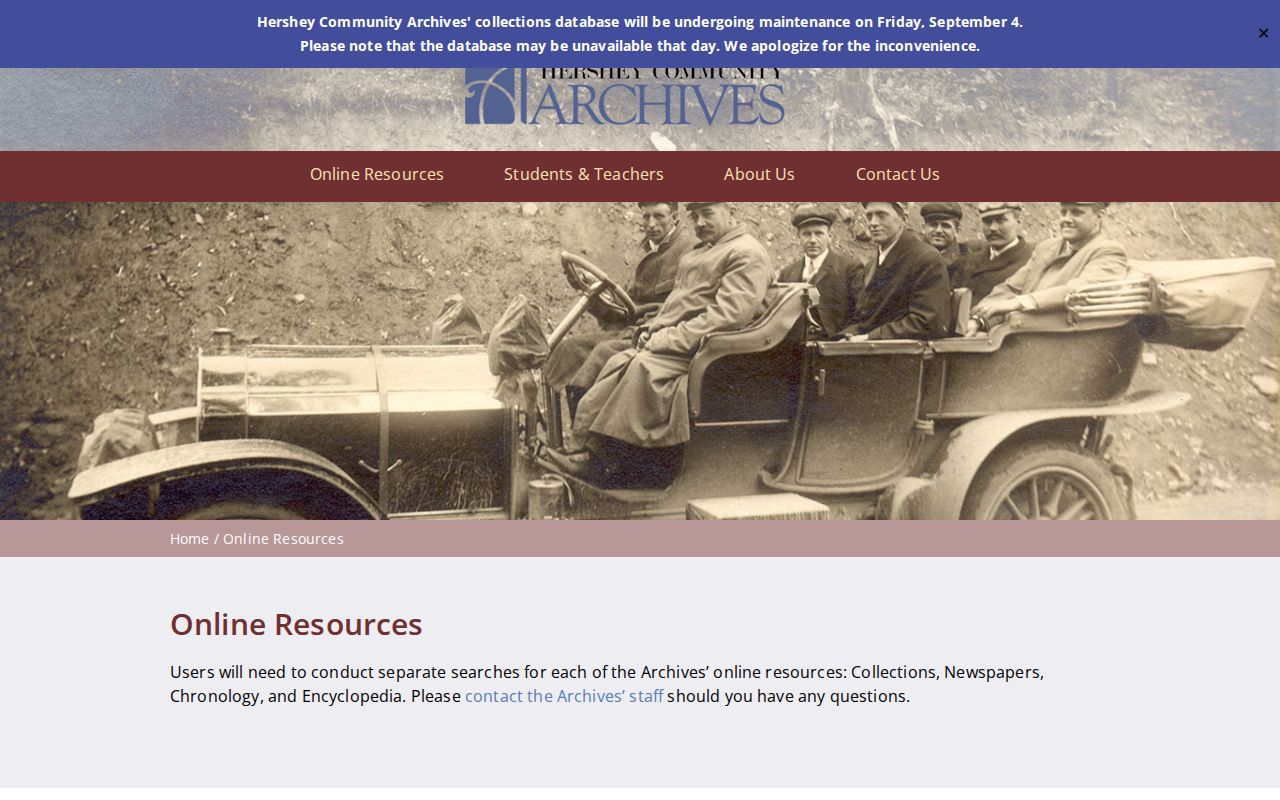 Derry Township city directory context in Hershey digitized newspapers