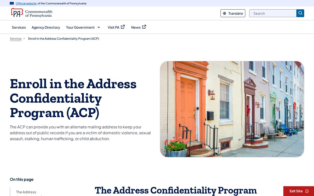 Derry Township ZIP code directory and Pennsylvania address confidentiality program
